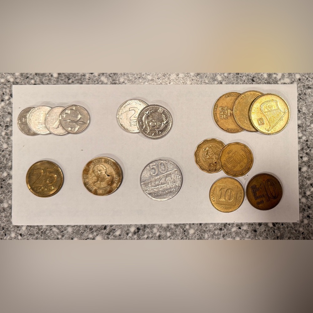 Collection of 16 assorted foreign Coins